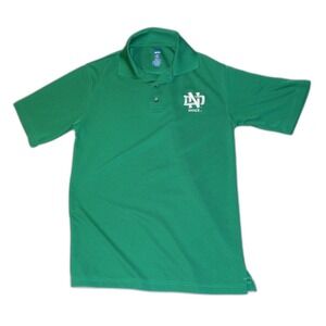 UND Fighting Sioux Vtg Polo Green Shirt - NCAA University of North Dakota Small